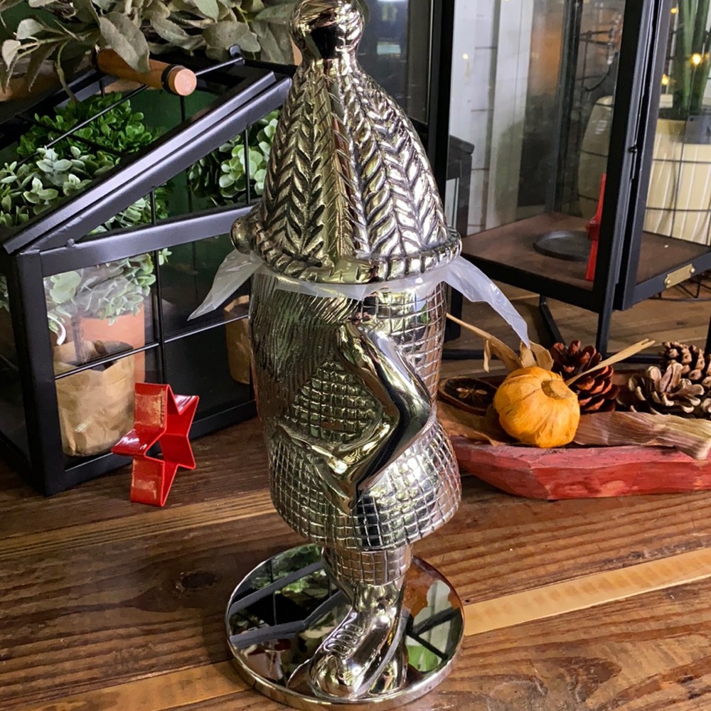 Pottery Barn Gnome Metal Cocktail Shaker 🍸🍹 - Picture 2 of 15